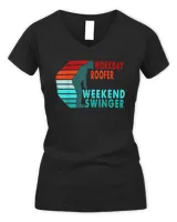 Workday Roofer Weekend Swinger Golfer Golfing T-Shirt