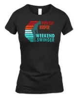 Workday Roofer Weekend Swinger Golfer Golfing T-Shirt