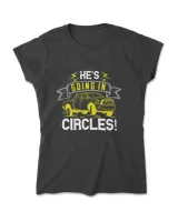 He's Going In Circles Hot Rod T-Shirt