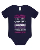 Grandpa Granddaughter Fathers Day Tee Lucky Granddaughter