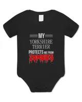 Yorkshire Terrier Funny Zombie Yorkshire Terrier Dog Shirt Yorkie