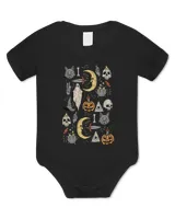 Crescent Moon Black Cat Evil Eye Halloween Ghost Pumpkin