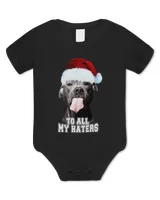 Pitbull To All My Haters Christmas Hat Pitbull Dog Lover