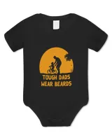Tough Dads Wear Beards Funny Daddy Humor Father Beard Lover