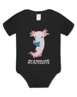 Cute Reading Axolotl Readsolotl Amphibian Lover Men Women