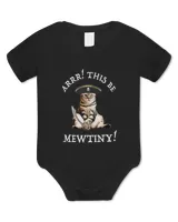 Arrr His Be Mewtiny Funny Pirate Cat T-Shirt