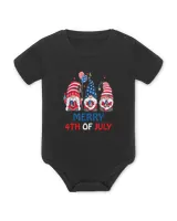 4th of July Patriotic Gnomes Tee Summer USA Independence Day T-Shirt