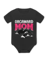 Womens Orcaward Mom Orca Humor Orcas Awkward Mother Mommy Mama V-neck T-shirt