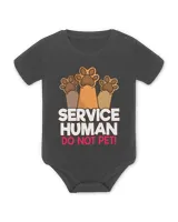 Service Dog Gifts Love Humor Support Do Not Pet Lovers Human T-Shirt