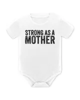 Strong As A Mother Mom Mother's Day Birthday Vintage T-Shirt