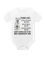 The Best Dalmatian Dog Dad Happy Father's Day T-Shirt