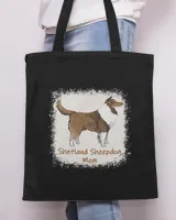 Dog Shetland Womens Shetland Sheepdog Mom Bleached Cute Dog Lover Gifts