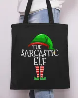 The Sarcastic Elf Family Matching Group Christmas Gift Funny T-Shirt