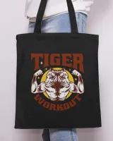 Tiger Gift Workout Gym Person Work Out Expert Weightlifter