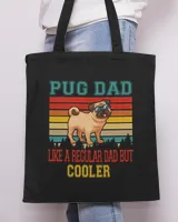 Pug Lover Vintage Retro Pug Dad Only Cooler Dog Lover Fathers Day Pugs Dog