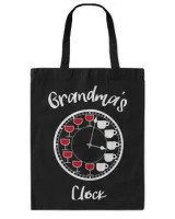 Funny Wine and Coffee Shirts for Women - Grandma's Clock