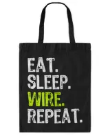 Eat Sleep Wire Repeat Electrician Funny Cool Gift Christmas T-Shirt
