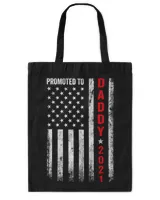 Promoted To Daddy 2021 For First Time Fathers New Dad Gift T-Shirt