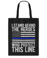 Thin Blue Line Flag - Police Hero Law Enforcement Support T-Shirt