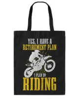 Mens Motocross Retirement Plan Funny Dirt Bike MX Retired Biker