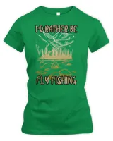 Fishing Fly Fisher in the Water I'd Rather be Fly Fishing 349 Fisher