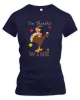 Thankful For Wine Shirts For Women I'm Thankful For Wine T-Shirt