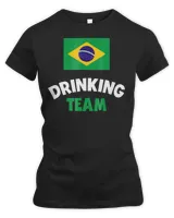 Brazil Drinking Team Shirt Country Drunk Alcohol Tee