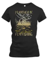 Fishing Fly Fisher in the Water I'd Rather be Fly Fishing 349 Fisher