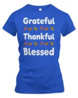 grateful thankful blessed funny thanksgiving christmas t-shirt