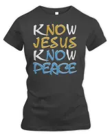 Christian inspirational giftknow jesus know peace prayer