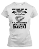 Father SOMEONE HAS ME WRAPPED AROUND THEIR LITTLE FINGER GRANDPA 111 dad
