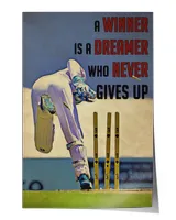 home decor poster cricket winner poster ideal gift