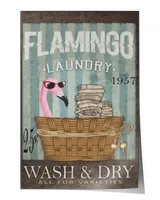 flamingo laundry home decor wall vertical poster ideal gift