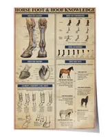 home decor poster horse foot and hoof knowledge poster ideal gift