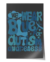 We Wear Blue For Autism Awareness Shirt, Autism Awareness Month, Blue Rainbow Shirt, In April We Wear Blue Shirt, Autism Support Shirt