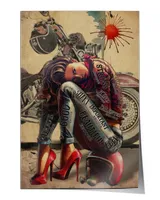 home decor poster biker girl i am poster ideal gift