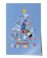Roc'n Around The Christmas Tree Sweatshirt, Hoodies, Tote Bag, Canvas