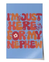 I'm Just Here For My Nephew Shirt, Football Shirt, Coolest Aunt Gift, Nephew Gift, Funny Aunt And Nephew Shirt, Cool Aunt Club Shirt