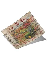 on the farm home decor wall horizontal poster ideal gift