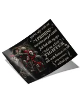 motorcycle sugar skull couple  home decor wall horizontal poster ideal gift