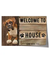 home decor wall posters boxer welcome horizontal poster ideal gift