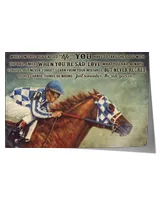 home decor wall posters secretariat while on this ride horizontal poster ideal gift