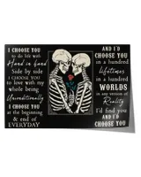 tarot skull couple i choose you  home decor wall horizontal poster ideal gift