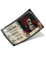 sugar skull never pendeja  home decor wall horizontal poster ideal gift