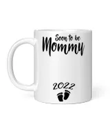 Womens Mom Soon To Be Mommy 2022 Mother Pregnant Kids Mother's Day T-Shirt