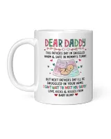 Dear Daddy I Can't Wait To Meet You Happy Father's Day Mug