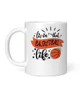 funny basketball gift livin' that basketball life t shirt