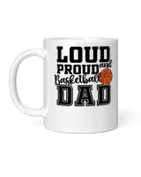 funny basketball gift loud and proud basketball dad t shirt