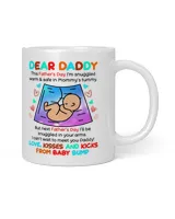 Dear Daddy I Can't Wait To Meet You Daddy Father's Day Mug