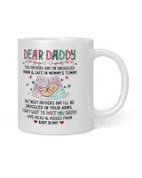 Dear Daddy I Can't Wait To Meet You Happy Father's Day Mug